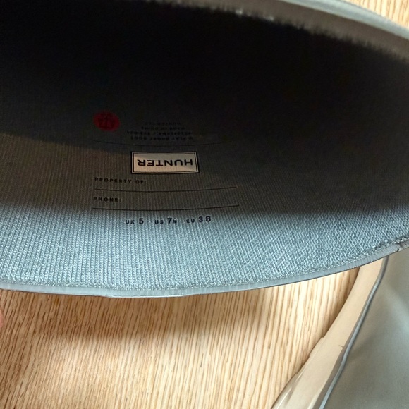 Hunter Women's Original Play Waterproof Boots 7 / E 38 gray / white new - Picture 9 of 11